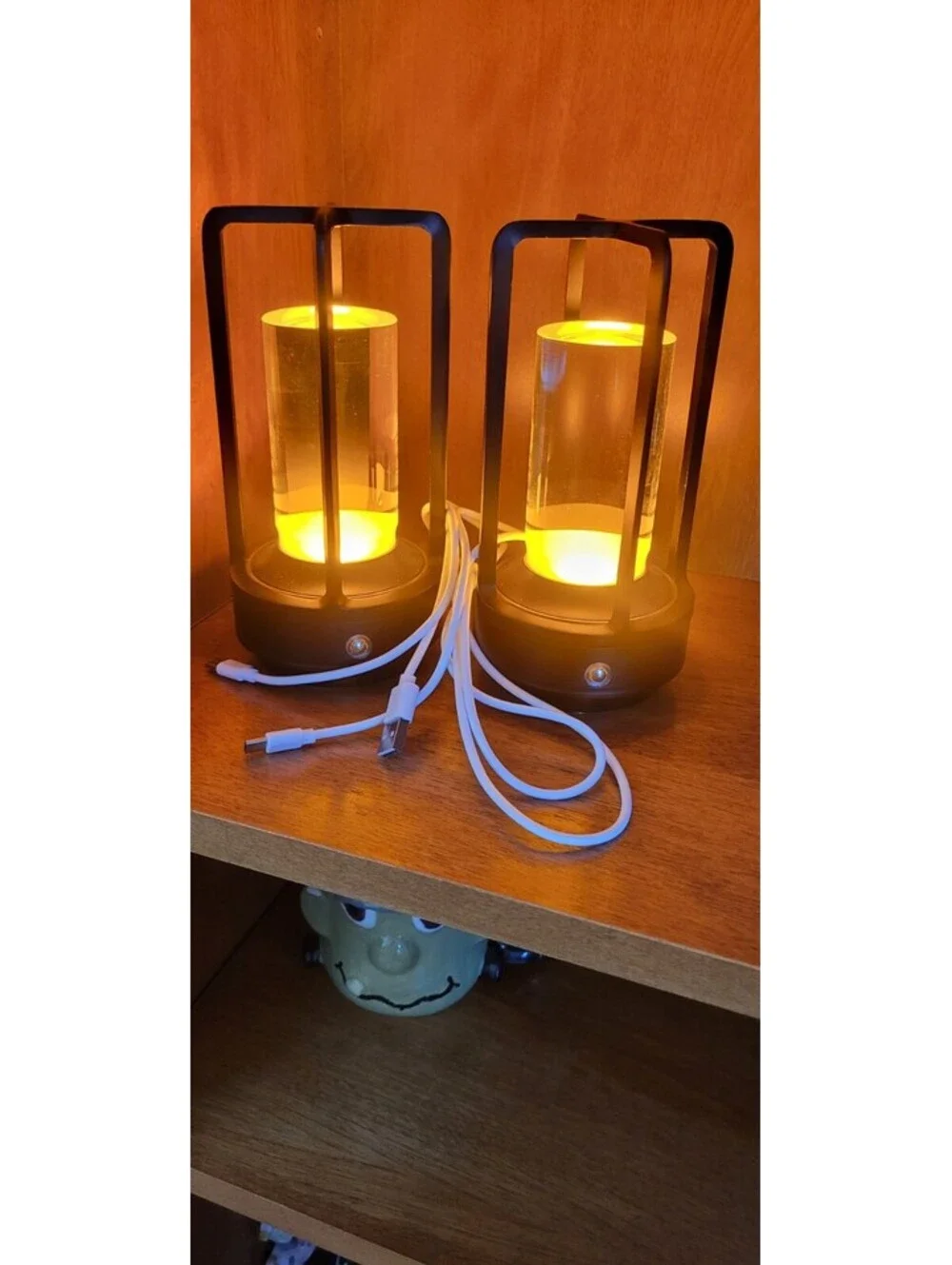 Set of 2 cordless table lamps